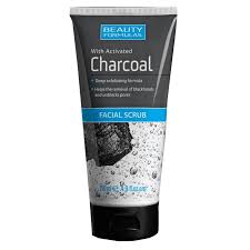 Beauty Formulas Charcoal facial scrub 150mls