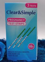 Clear and simple HCG strips